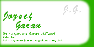 jozsef garan business card